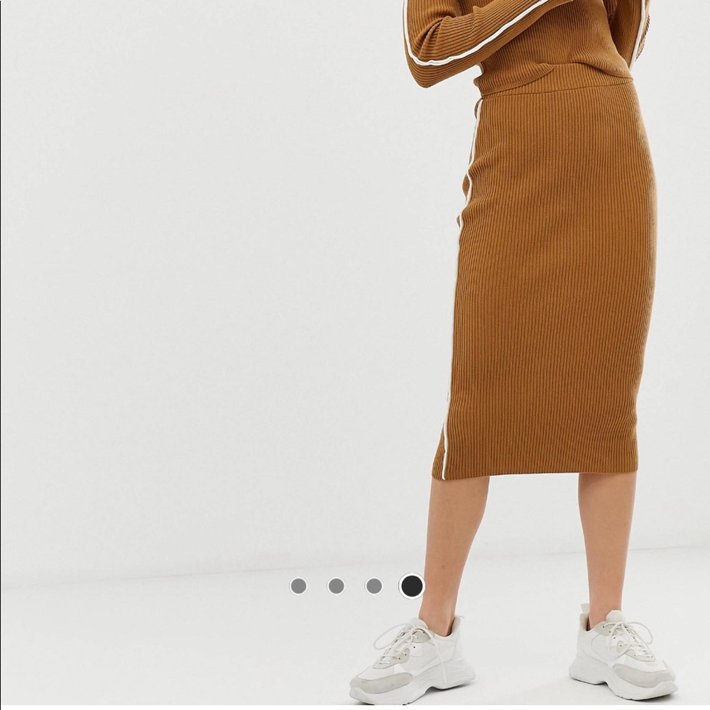 Asos Design knit midi skirt